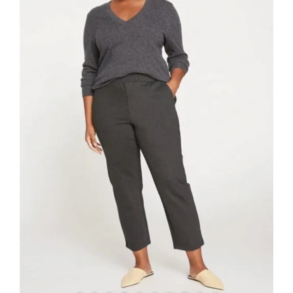NWT Universal Standard Smart Signature Ponte Pants Charcoal Stretch 3XL 34-36